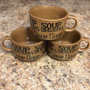 Vintage Style Soup Mugs / Bowls